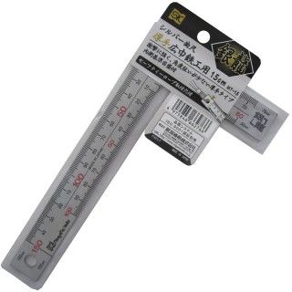 Thước ke vuông mạ nhũ bạc MT-15 15cm x 5cm Niigata