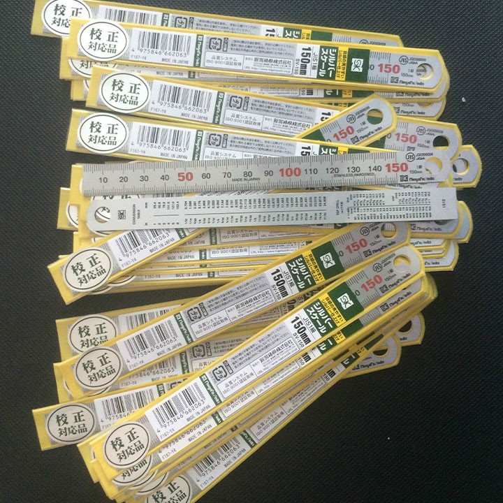 Thước lá inox mạ nhũ bạc 15cm SV-150 Niigata